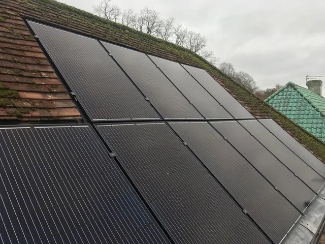 In-roof solar panel installation on a Kent home
